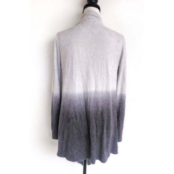 Barefoot Dreams CozyChic Lite Ombré Cardigan Sweater Size Small Gray Blue - Picture 3 of 9